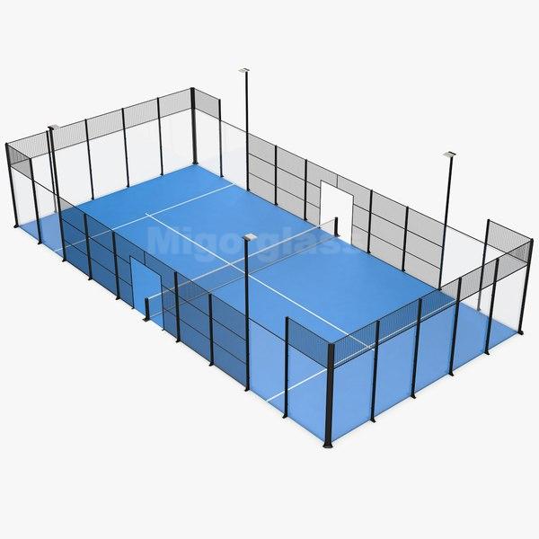 Pagar Kaca Berlamina Untuk Gelanggang Padel