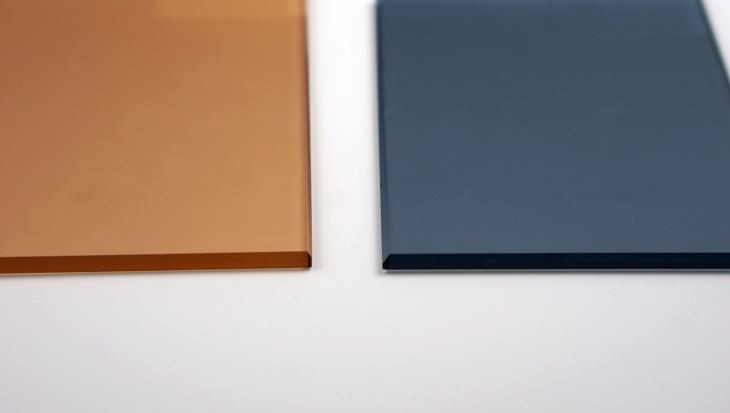 tinted frosted glass